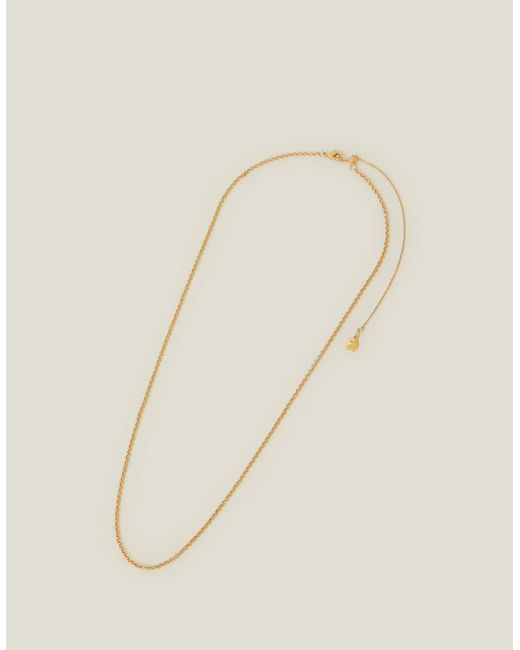 Accessorize Natural Women's 14ct Gold-plated Belcher Chain Necklace