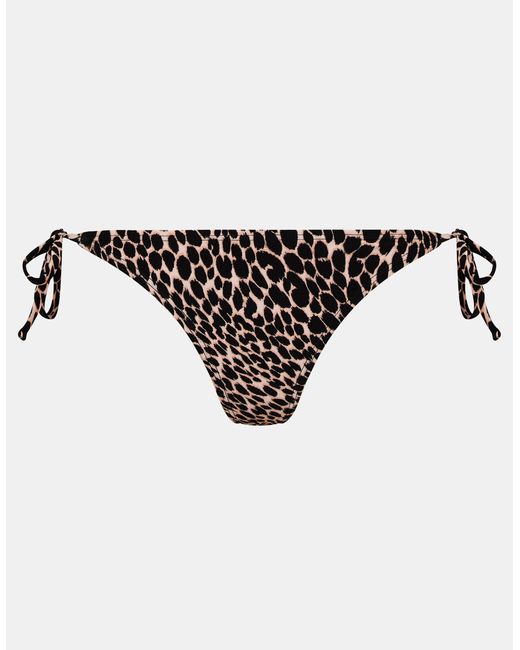 Accessorize Natural Print Tie Side Bikini Bottoms