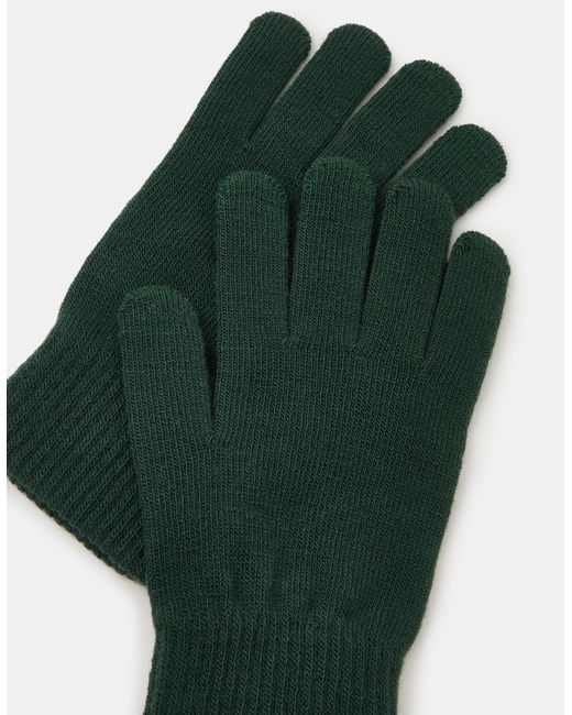 Accessorize Green Stretch Touchscreen Gloves