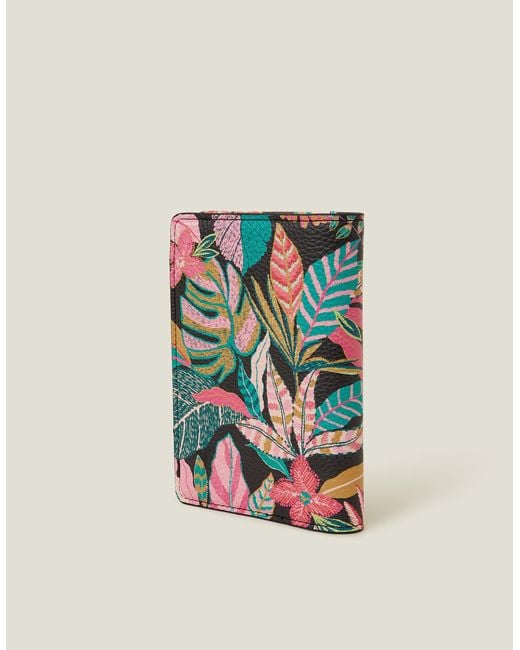Accessorize Multicolor Tropical Print Passport Holder