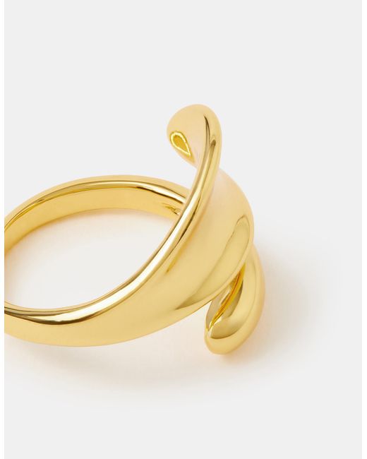 Accessorize Metallic 14Ct-Plated Adjustable Wrap Ring
