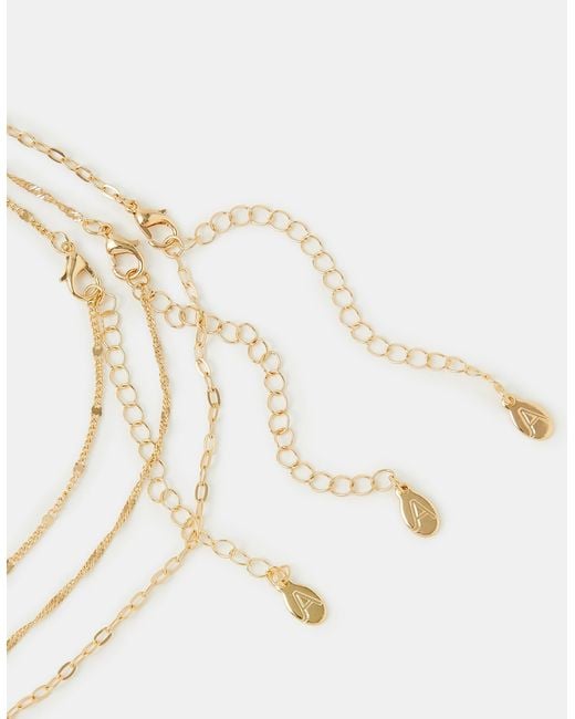 Accessorize Metallic 3-Pack Enamel Flower Necklaces