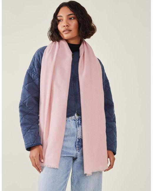 Accessorize Pink Grace Super-Soft Blanket Scarf