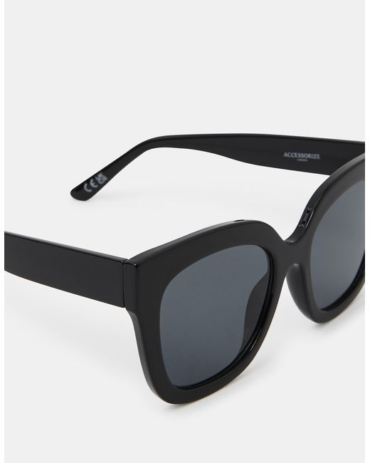 Accessorize Metallic Chunky Cat Eye Sunglasses