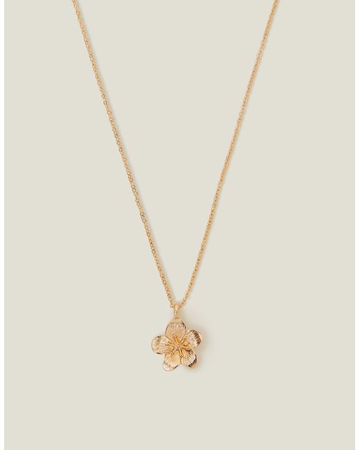 Accessorize Natural Flower Pendant Necklace