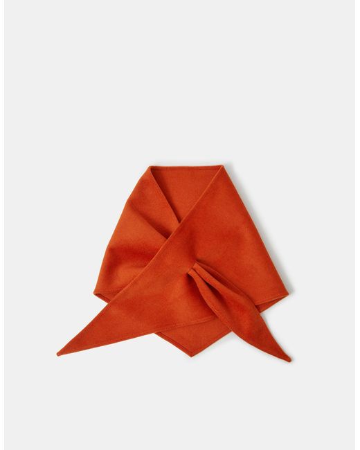 Accessorize Red Large Knitted Triangle Scarf