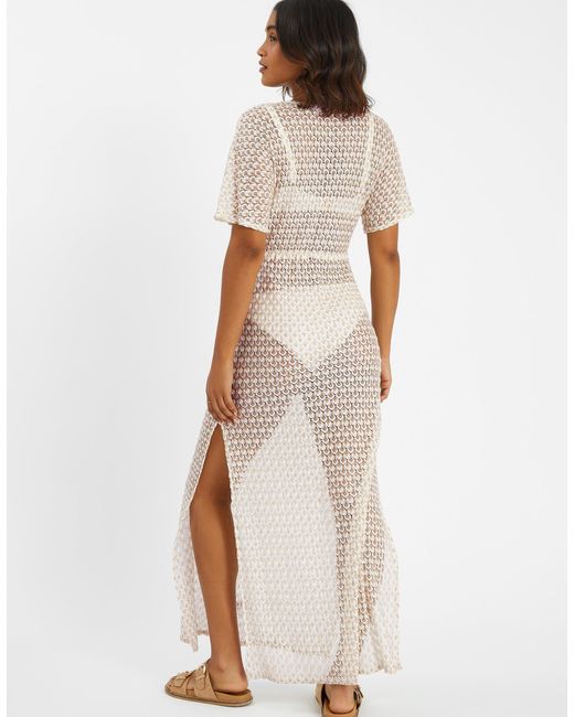 Accessorize Natural Knit Kaftan Maxi Dress