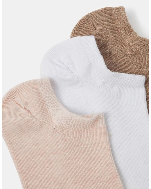 Accessorize Multicolor 3-Pack Trainer Socks
