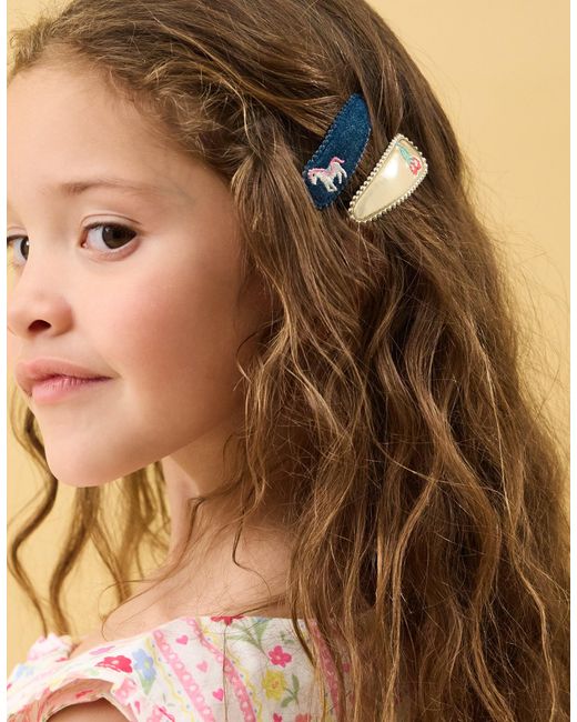 Accessorize Brown 4-Pack Prairie Hair Clips