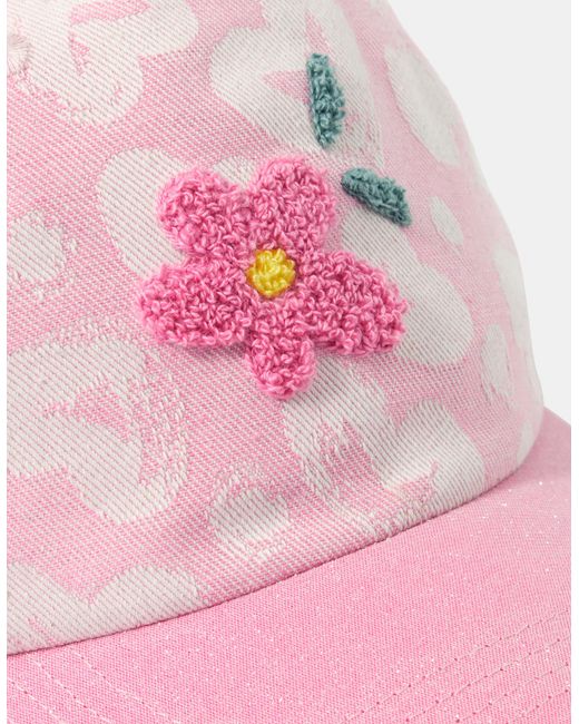 Accessorize Pink Flower Cap