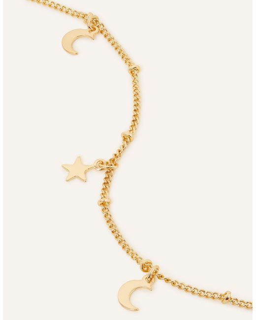 Accessorize Natural Stars And Moon Station Necklace