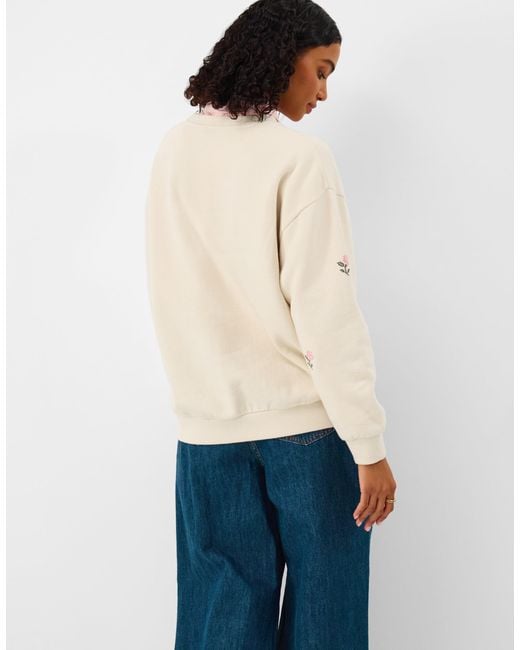 Accessorize White Floral Embroidered Jumper