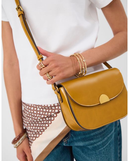 Accessorize Orange Patent Crossbody Bag