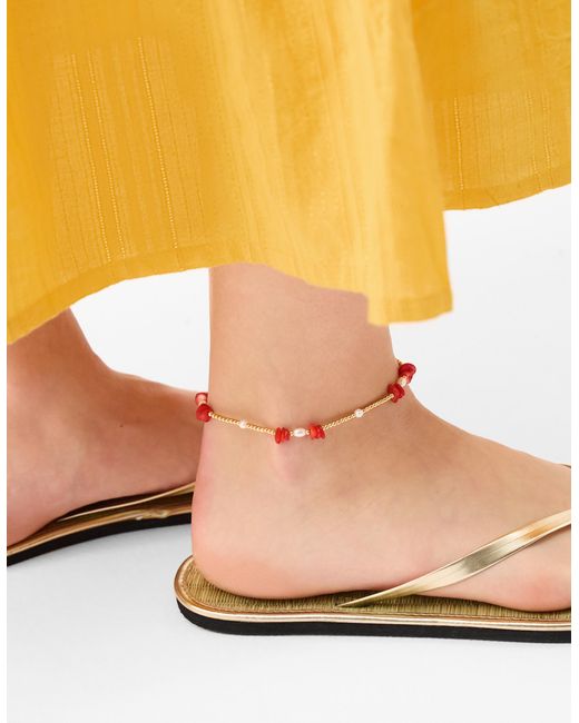 Accessorize Natural 2-Pack Starfish Charm Anklets