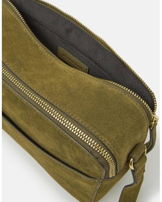Accessorize Multicolor Double Zip Suede Camera Bag