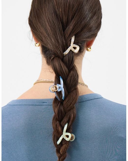 Accessorize Natural 3-Pack Mini Twist Claw Clips