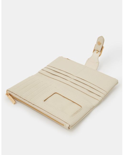 Accessorize Natural Buckle Faux Leather Purse