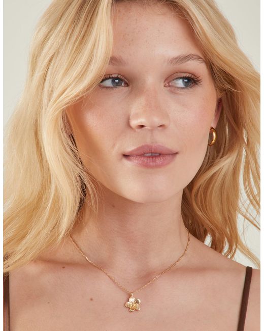 Accessorize Natural Flower Pendant Necklace