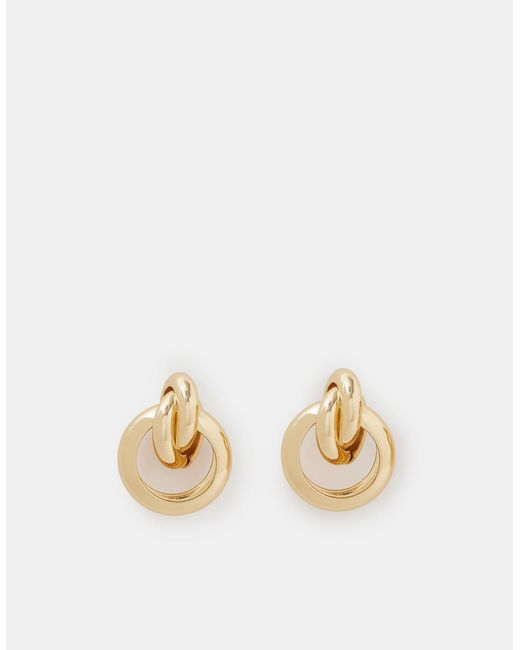 Accessorize Metallic Statement Knot Stud Earrings