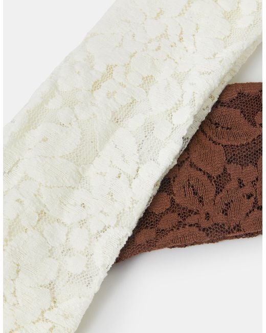 Accessorize Multicolor 2-Pack Lace Bando Headbands