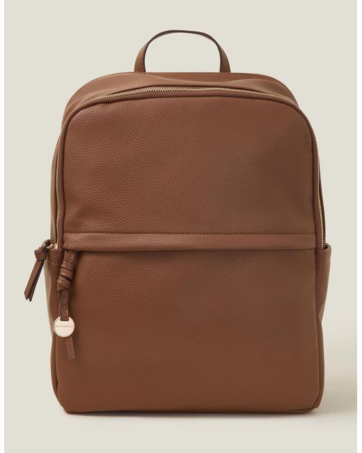 Accessorize Women's Brown Smart Zip Around Backpack