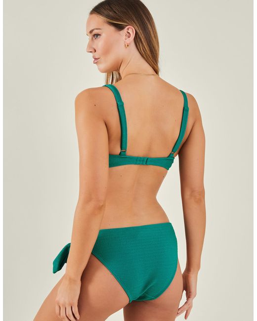 Accessorize Green Women's Bunny Tie Bikini Briefs Teal