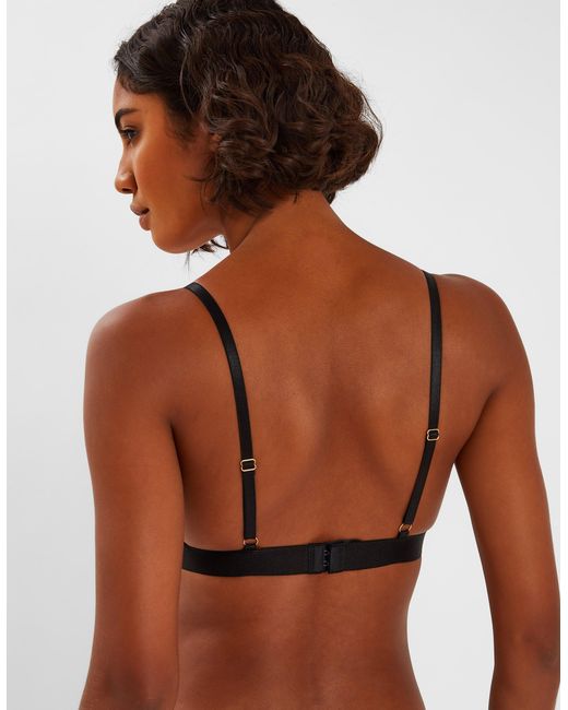 Accessorize Black Lace Trim Bralette