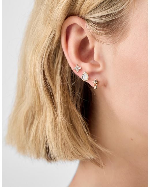 Accessorize White 10-Pack Celestial Stud Earrings