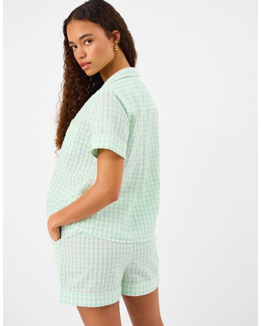Accessorize Green Gingham Short Pyjamas Set