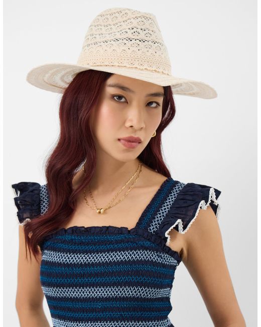 Accessorize Blue Lace Fedora Hat