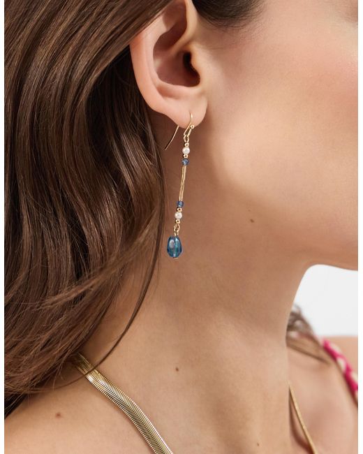 Accessorize Natural 3-Pack Delicate Stone Drop Earrings