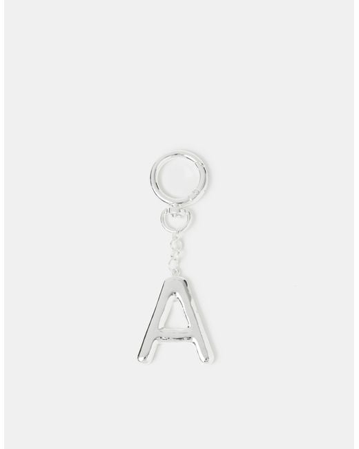 Accessorize White Diamanté Initial Bag Charm