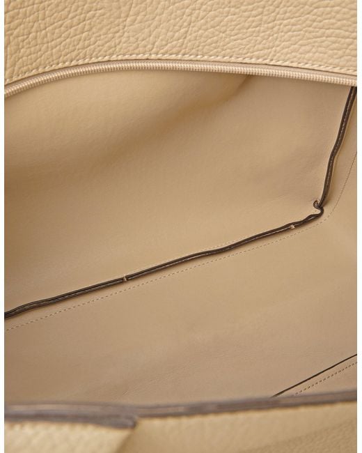 Accessorize Natural Pleated Faux Leather Shoulder Bag