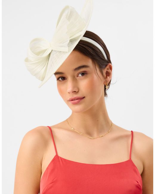 Accessorize Natural Bow Teardrop Fascinator