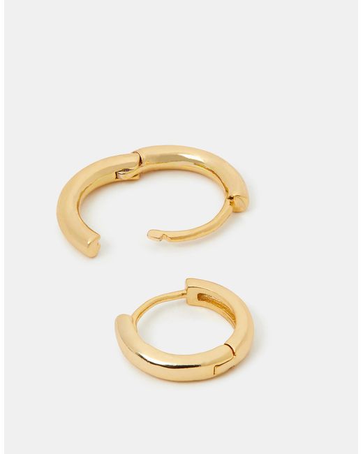 Accessorize Natural 2-Pack 14Ct-Plated Hoop Earrings