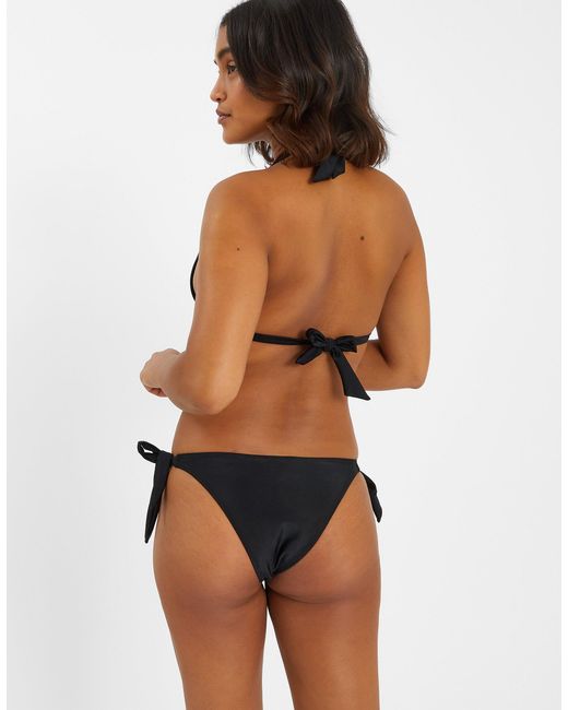 Accessorize Black Bunny Side Tie Bikini Bottoms