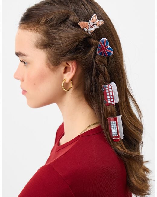 Accessorize White 4-Pack Mini London Claw Clips