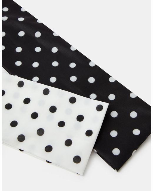 Accessorize White 2-Pack Polka Dot Bando Headbands