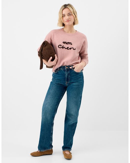 Accessorize Pink Polyester/Acrylic Mon Cheri Jumper