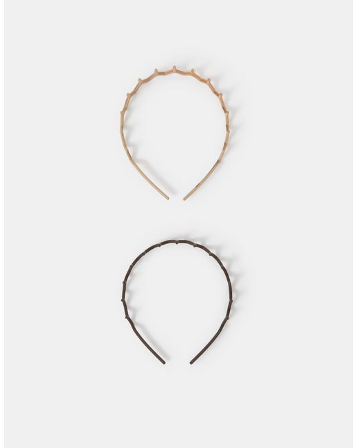 Accessorize Multicolor 2-Pack Toothcomb Headbands