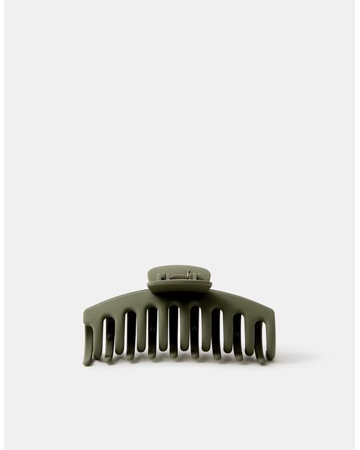Accessorize Green Large Matte Claw Clip