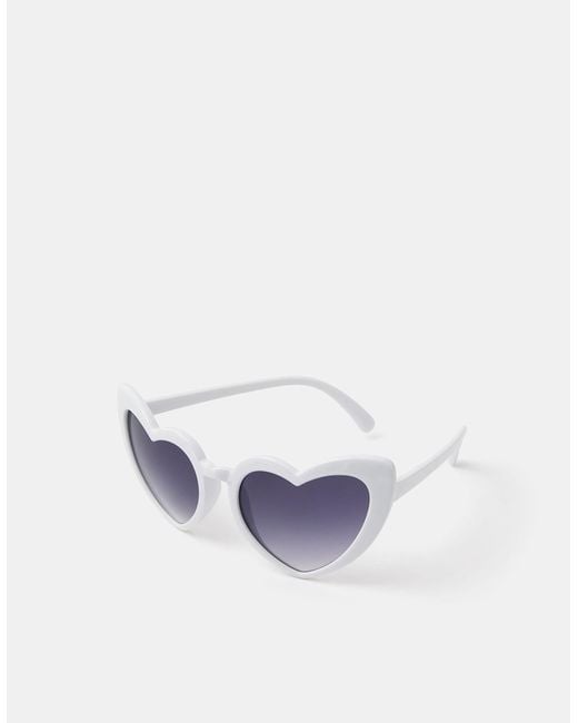 Accessorize Blue Heart Cat Eye Sunglasses