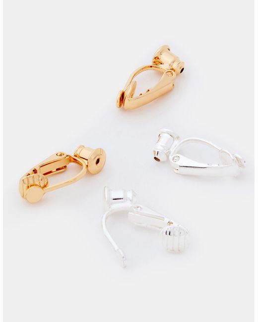 Accessorize Natural 2-Pack Stud Earring Converters
