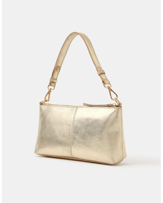 Accessorize Natural Leather Crossbody Handbag