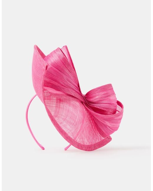 Accessorize Pink Bow Teardrop Fascinator