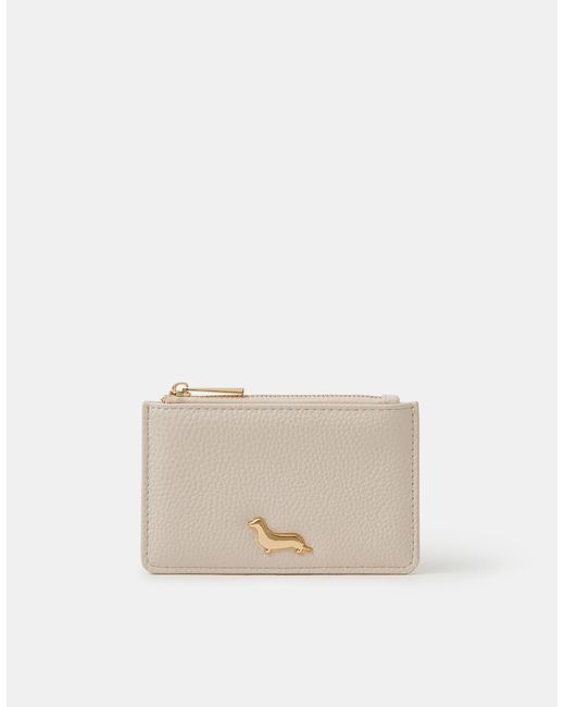Accessorize Natural Sausage Dog Card Holder