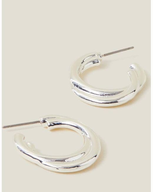 Accessorize Natural Chunky Twist Hoops
