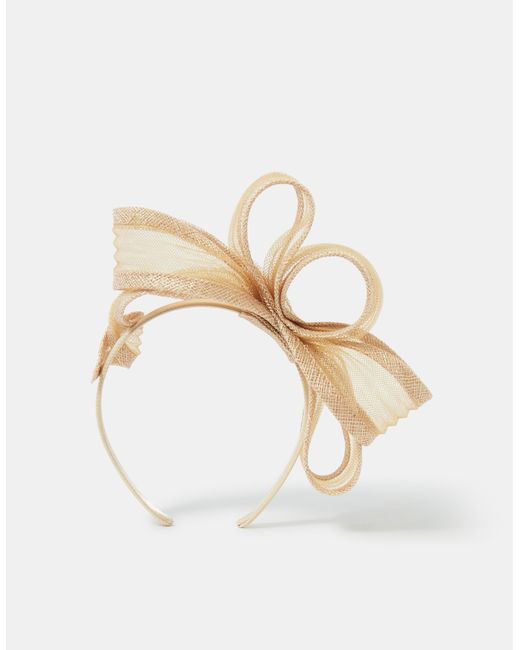 Accessorize Natural Loop Bow Fascinator