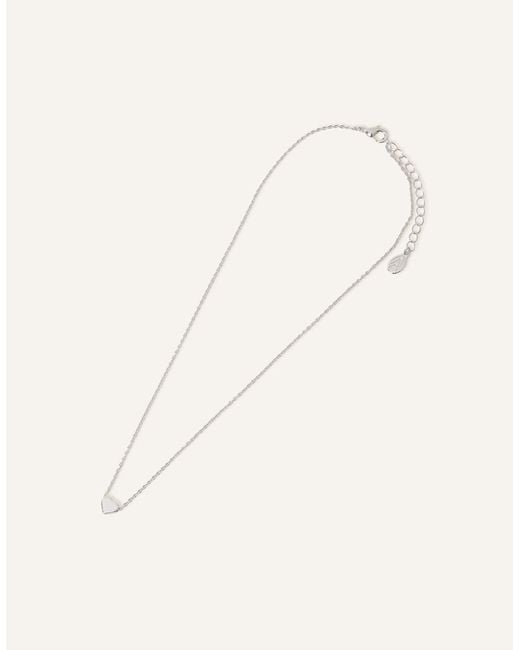 Accessorize Blue Solid Heart Pendant Necklace