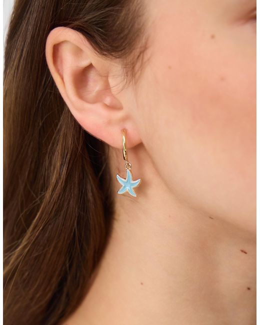 Accessorize Natural 5-Pack Starfish Stud & Drop Earrings